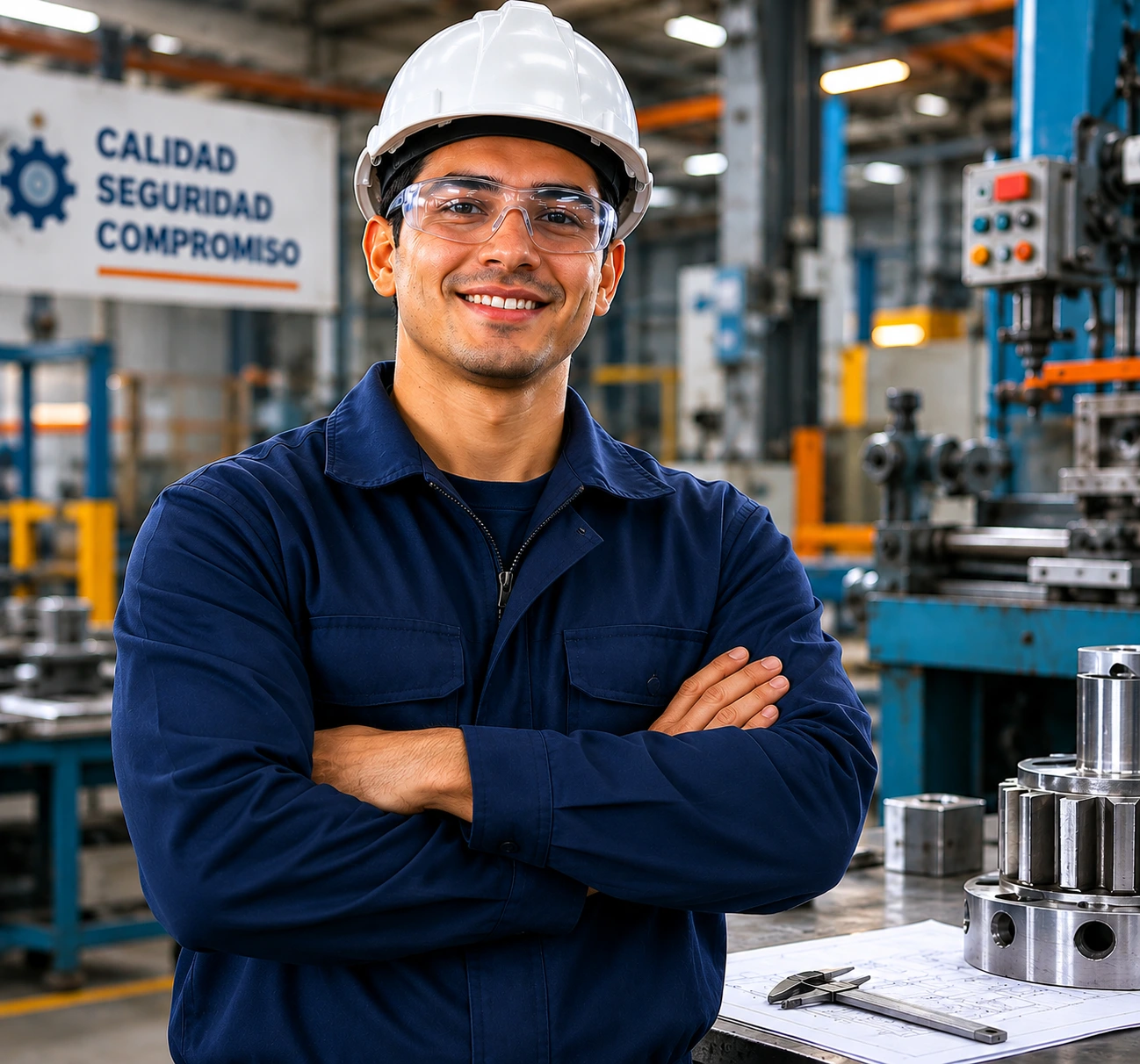Profesional de Alianza Metalúrgica en planta